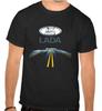 Lada Russia Highway Car Logo BLACK T-Shirt - 1140-