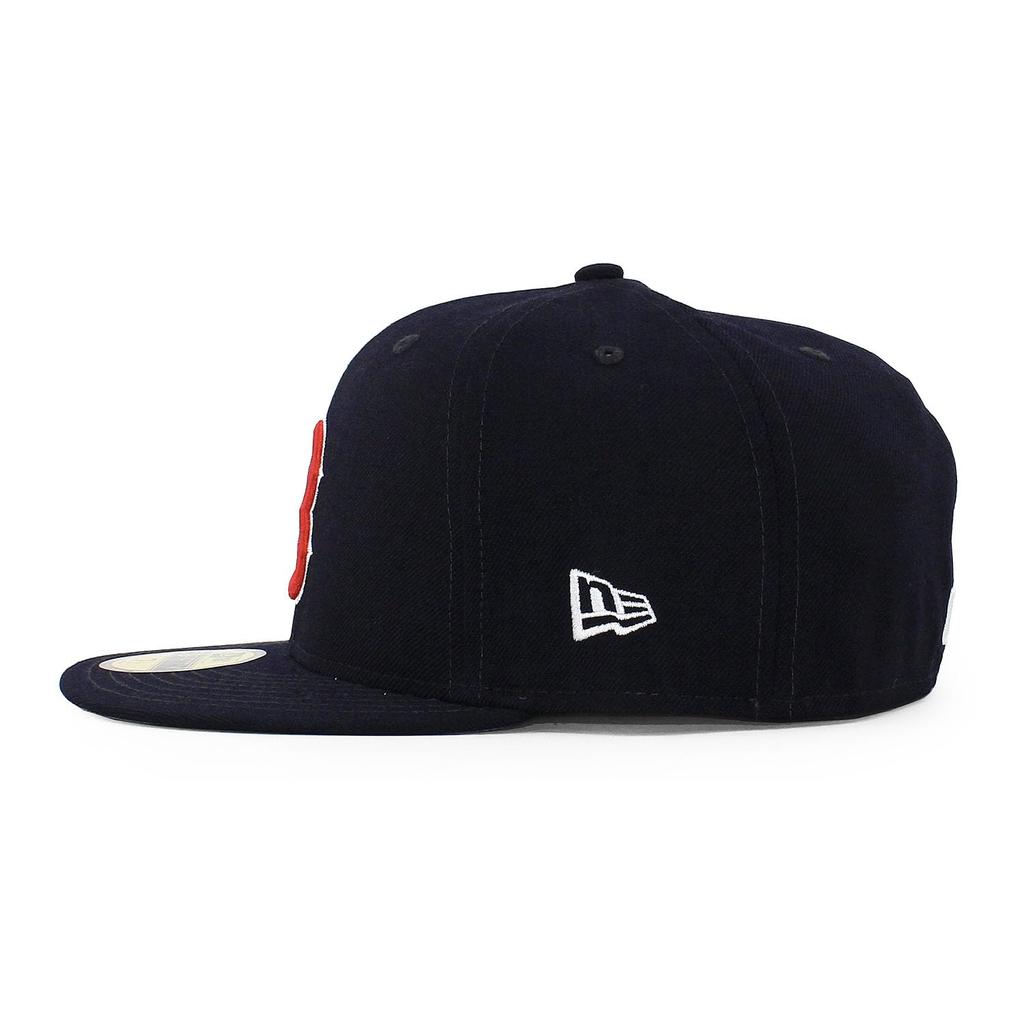 [New Era] 7 (approx. 55.8 Cm) Cap 59FIFTY Boston Red Sox MLB GREY BOTTOM FITTED CAP NAVY BOSTON RED SOX 5950 Hat [Used]