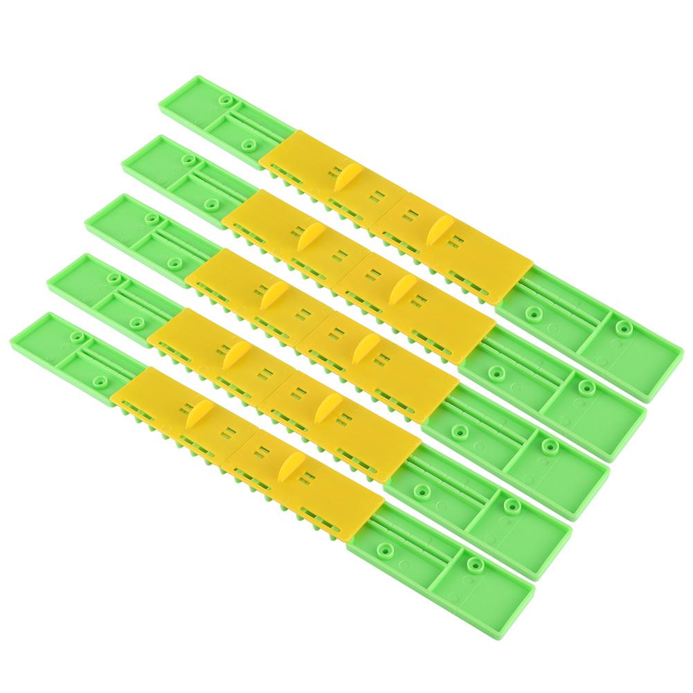 5 Pcs Durable Beehive Door Entrance Gate AntiEscape Beekeeper Plastic Tool(10 Frames for Chinese