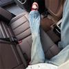Vibe Lightning Pattern Diagonal Jeans Men's Spring and Autumn High Street Couple Micro-pull Scimitar Pants Slim Straight High-waisted Pants