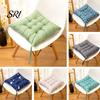 Breathable Seat Pad for All Seasons Square Chair Cushion with Ties, Ultra Soft Pad, Animal Flower Indoor Living Room Pattern, 15.75" X Dining