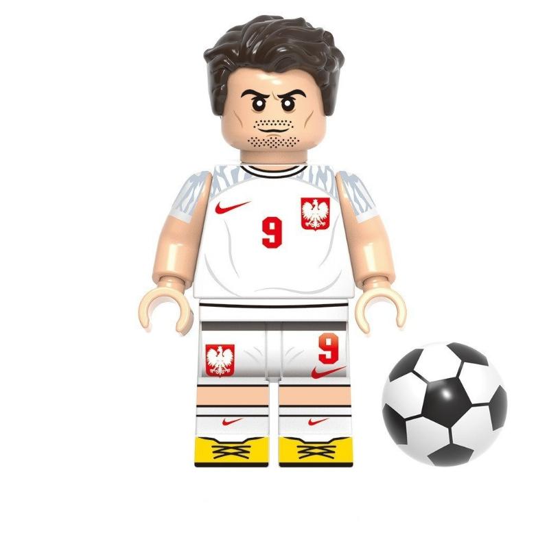 G0104 Blocuri de Construcție cu Vedete Mondiale ale Fotbalului Set cu MiniFigurine Jucători de Fotbal Asamblați Cărămizi Figurine de Acțiune Model Jucării Cadou de Ziua de Naștere