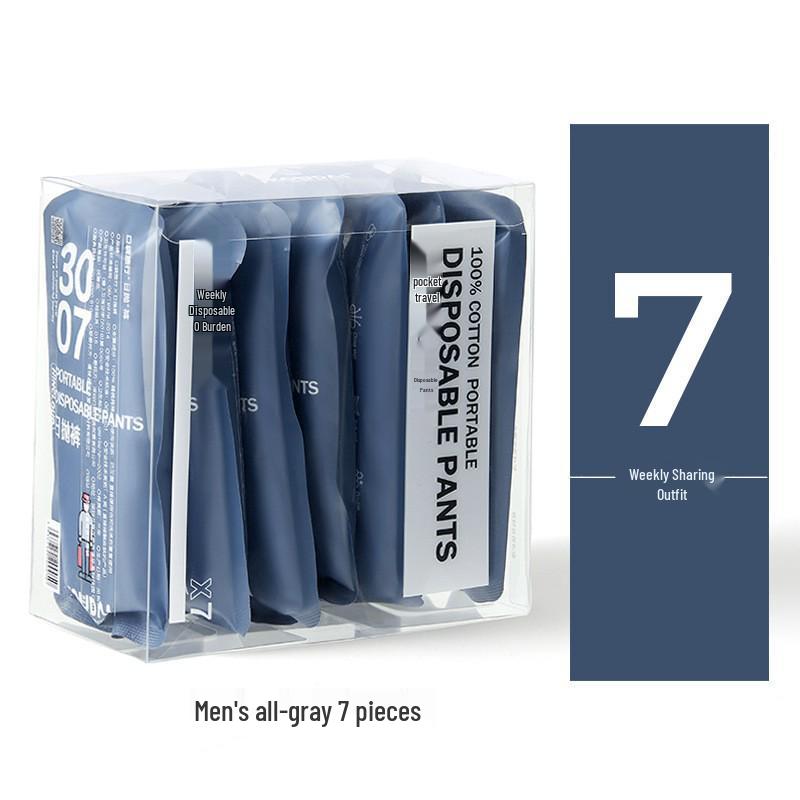 Draagbaar Wegwerp Katoenen Ondergoed voor Reizen - Gesteriliseerd & Unisex, Wassen Niet Nodig