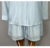 Korean Dongdaemun Fashion Casual Solid Color Slimming Long Sleeve Shirt & Shorts Set Women's Trend