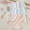 Gujin Women's Mid-High Waist Cotton Antibacterial Briefs