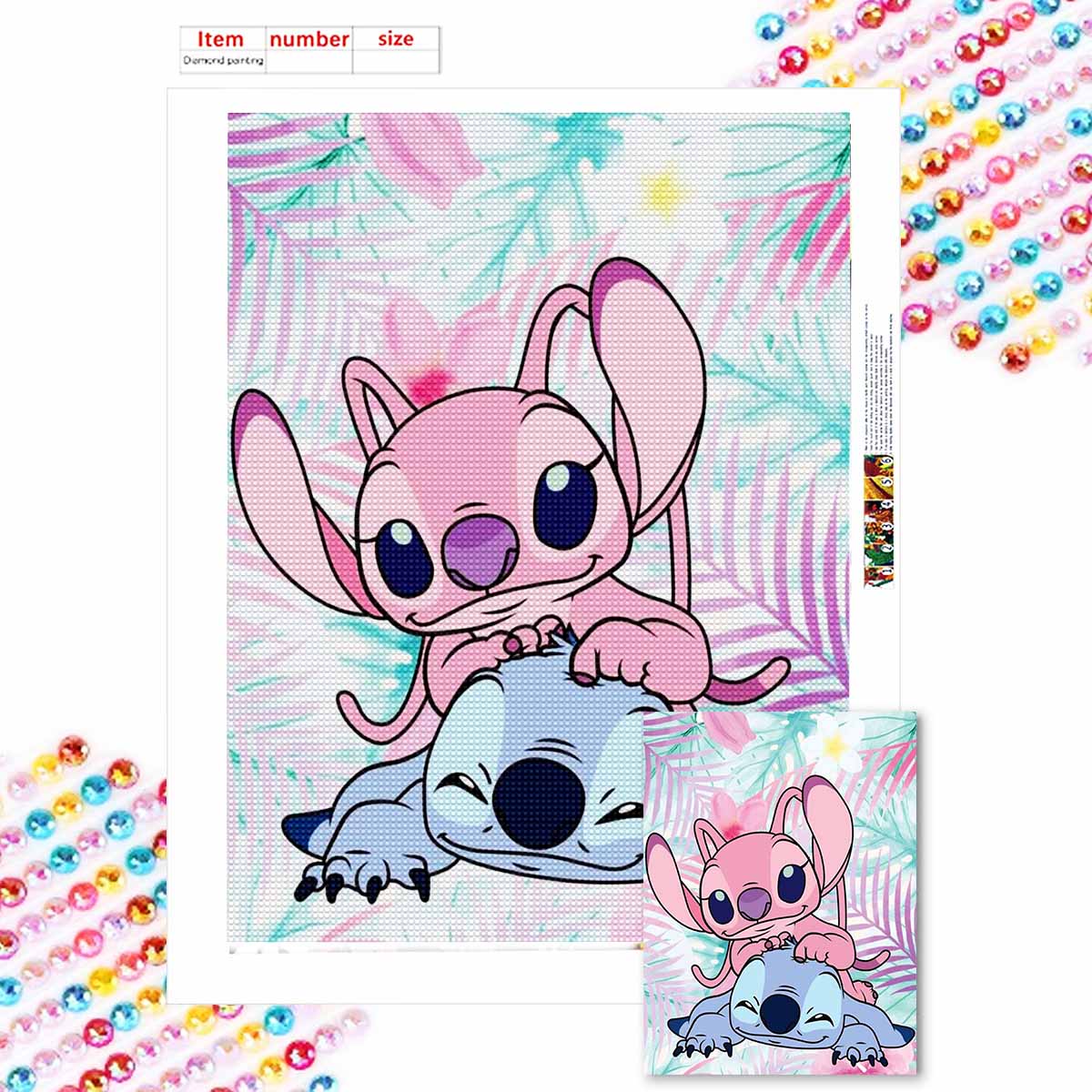 

Full Round Diamond Painting Sleeping Stitch Art Rhinestone Picture Mosaic DIY 5D Cross Stitch Embroidery Home Decoration Round 20x30cm