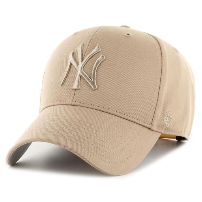 Casquette Réglable 47 Brand - MLB BASIC New York Yankees Khaki