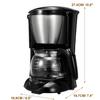 220V 6 Cup Tea Coffee Pot 0.65L Electric Drip Coffee Maker Household Coffee Machine