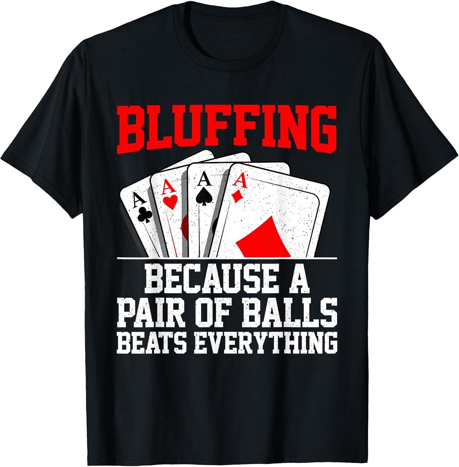 BEST! Funny Poker Design Poker Player Poker Lovers Tee Size S-3XL S