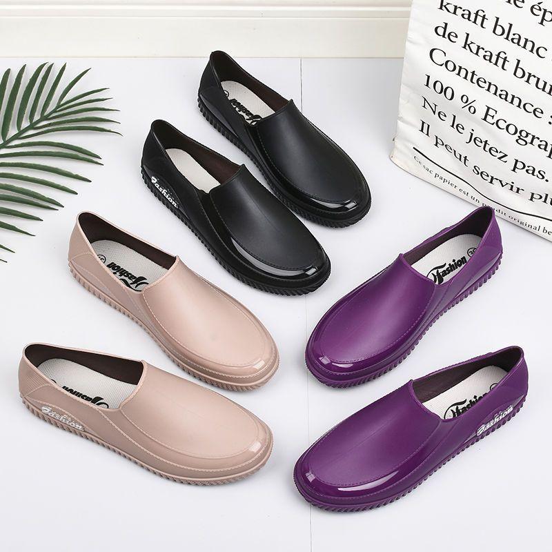 Non-slip Fashionable Low-cut Short-cut Shallow Mouth Waterproof Rain Boots