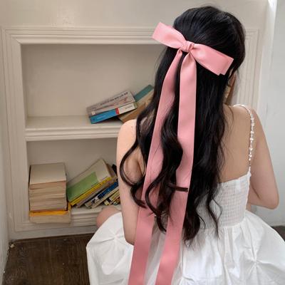 Accessori per capelli da neonata con fiocco e nastro, fermaglio, copricapo, colore unito, adorabile copricapo, forcine, copricapo da principessa avanzato, fermaglio per capelli