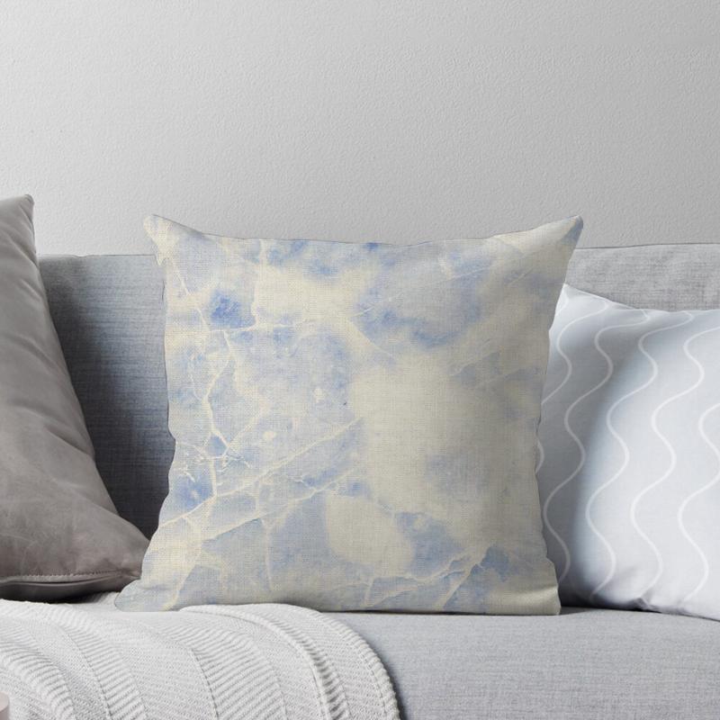Home Decor Marble & Geode Patterned Decorative Pillow Covers Pattern Cushion Cover Suitable For Sofa Bedroom Car Pillow Cover