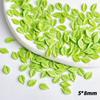 Mini Small Leaf Nail Art Resin Imitation Luminous Green and White Tree Leaf Accessories