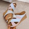 Fashion Summer Women Wedge Sandals Premium Orthopedic Open Toe Sandals Vintage Anti-slip Leather Casual Platform Retro Shoes for Women