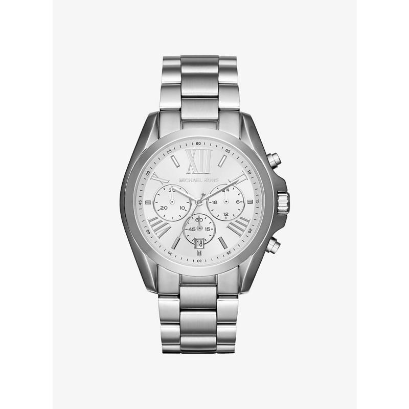 

Michael Kors Oversize Bradshaw Silver-Tone Watch MK5535 білий