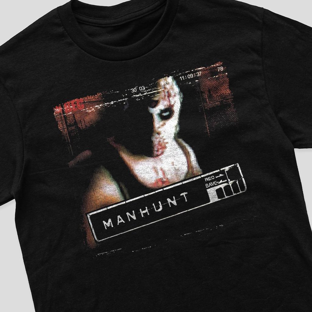 Manhunt Gaming Gift T Shirt Mens Womens Tees Top 80s 90s Retro