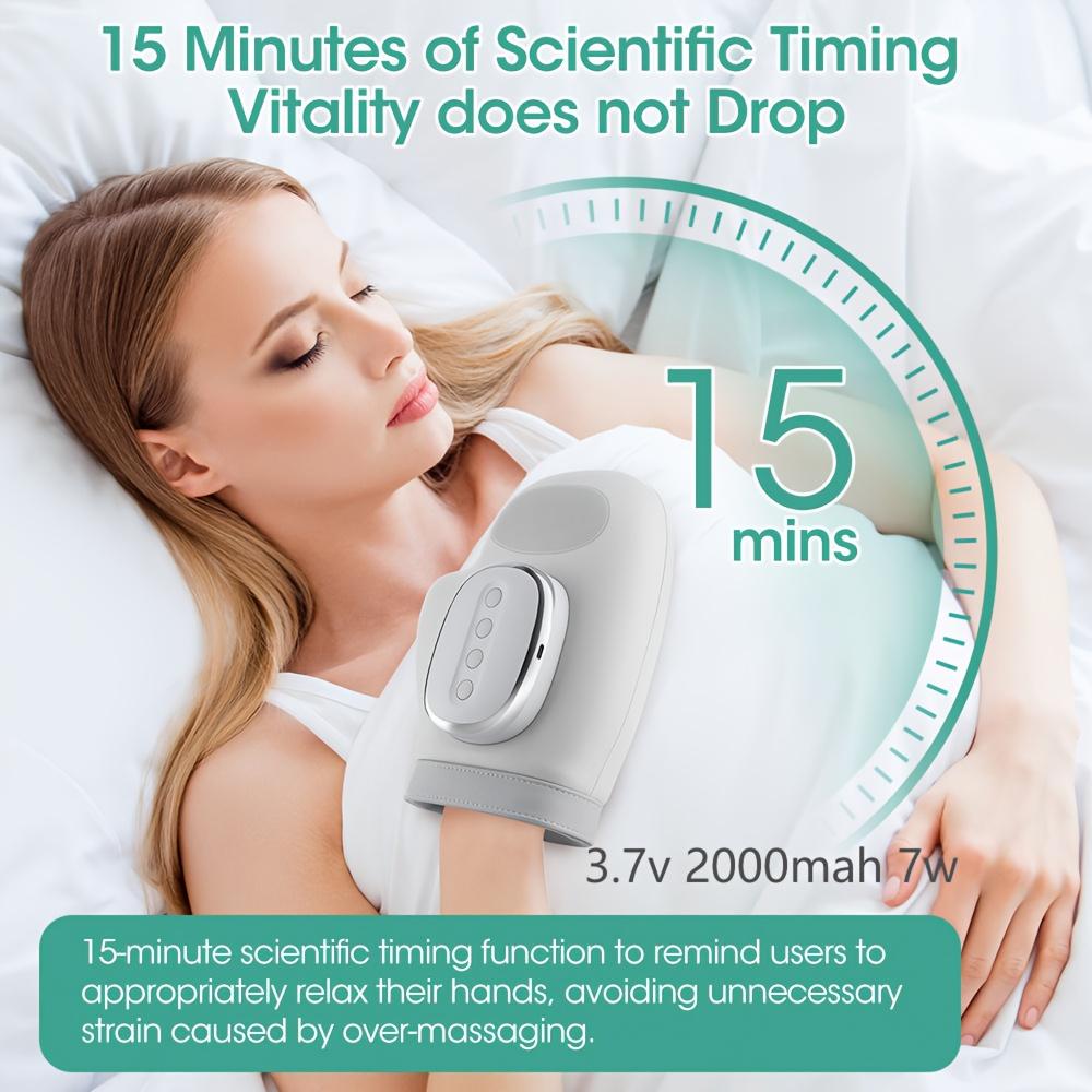 Hand Massager with Airbag Compression Finger Wrist Palm Massage Machine Vibration Glove for Hand Muscle Relax Gift for Men Women