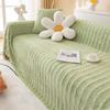 Soft Sofa Cover for Living Room Non-Slip Solid Thick Sofa Cushion Mat Simple Style Plush Sofa Towel Home Couch Decor
