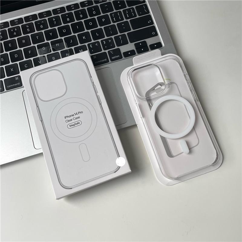 

Orginal Transparent Clear Magsafe Phone Case for Official IPhone 17 16 15 14 Pro Max Wireless Charging Shockproof Protect Cover iPhone17 Pro