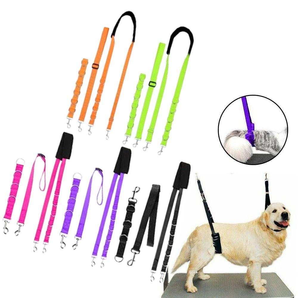 Adjustable Pet Grooming Rope Portable Puppy Shower Straps Pet Traction Belt  Pet Supplies