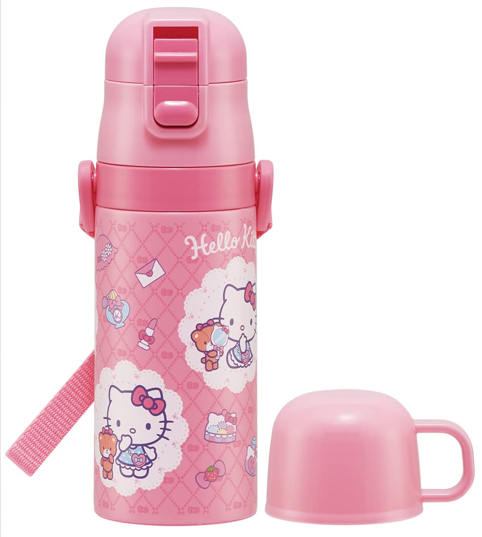 

Skater Water Sanrio Hello Kitty Stylish Stainless Small Sports Water Children s Bottle, 2-Way, Straw/400ml Capacity, Cup/350ml Capacity, Design, Girl,