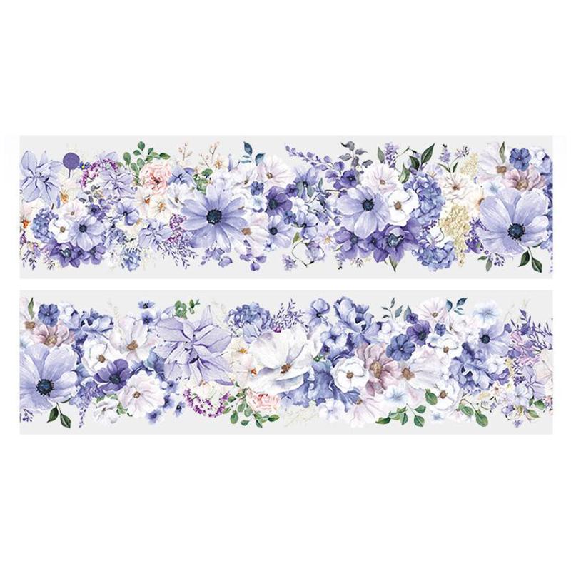 1 Pcs / Set PET Tape Waterproof Flowers Plant Series Rose Butterfly Decoration Background Collage Material Scrapbooking Tape