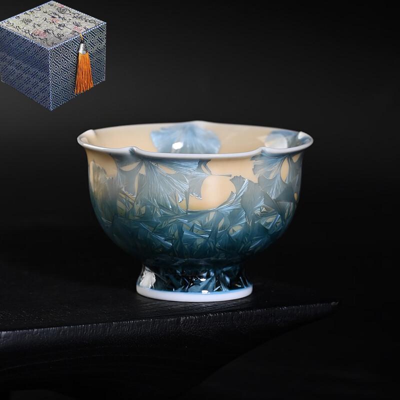 De'ou Starlight Ceramic Kiln-Glazed Master Teacup