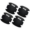4PCS Car Door Handle Protection Sticker Emblem Car Decoration Styling for Jeep Compass Gladiator Grand Cherokee Accessory Renegade Wrangler