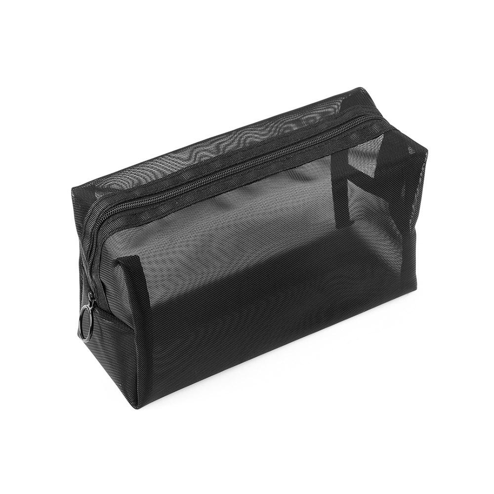 Women Storage Handbags Travel Organizer Cosmetic Bag Mesh Package Makeup Pouch