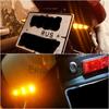 2/4PCS Led Motorcycle Blinkers Turn Signal Lamp Flashing Lights Amber Flashers Waterproof Bendable Motorbike Scooter