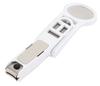 Kai KAI Nail Clippers with Magnifying Curved with Stopper Made in Hand KF1044 Glass, Blade, Case, Japan, Magnification,