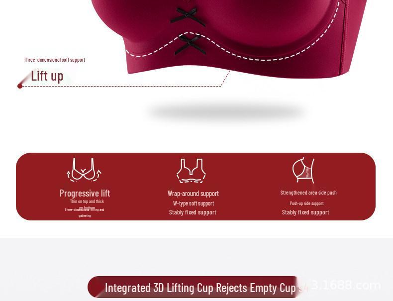 Year of the Rat Red Sexy Lace Wireless Padded Bra for Women