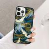 Japanese Cranes Art Coque Shell For iPhone 17 Air 15 16 14 13 12 Pro Max 11 Pro Max Plus Phone Case Cover