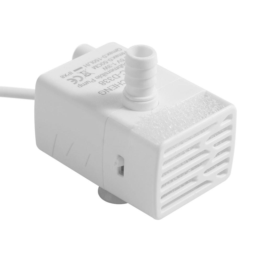 3 Suction Cups Mini Submersible Pump Ultra-quiet Water Fountain Pump Replacement  Home