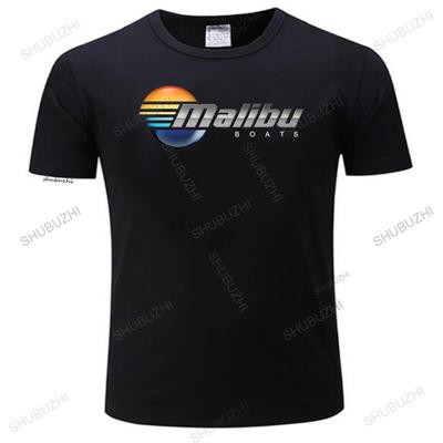 Koszulka Malibu Boats Czarna Szara Biała Męska Koszulka bawełniana shubuzhi Casualowa koszulka z dumą męska Unisex Modna koszulka