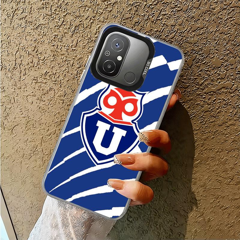 Chile U-Universität Logo Stoßfeste Handyhülle für Xiaomi Poco X7 X6 X5 X3 Pro F7 Ultra M8 Redmi 15C 15 14C 13C 12C 10C 13 12 10