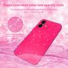Etui z brokatem w kolorze gorącego różu z motywem róży na iPhone Air 17 Pro Max 16E 16 E 15 Plus 14 13 12 11 X Xs Xr Se 2022 2020 8 7 Urocze etui na telefon dla kobiet i dziewcząt Akcesoria