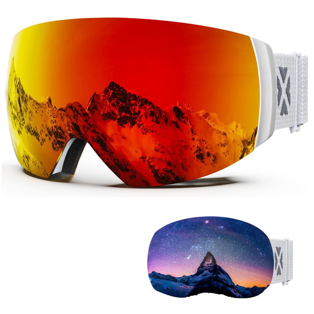 Juli Brand Professional Ski Goggles Double Layers Lens Anti-Fog Uv400 Skiing Glasses Snow Goggles Men Women Gift Cover M6