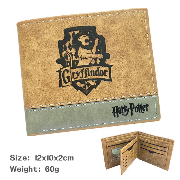 Harry Potter Wallet 3D Full Color Print Gryffindor Slytherin Badge Leather Purse 1pcs