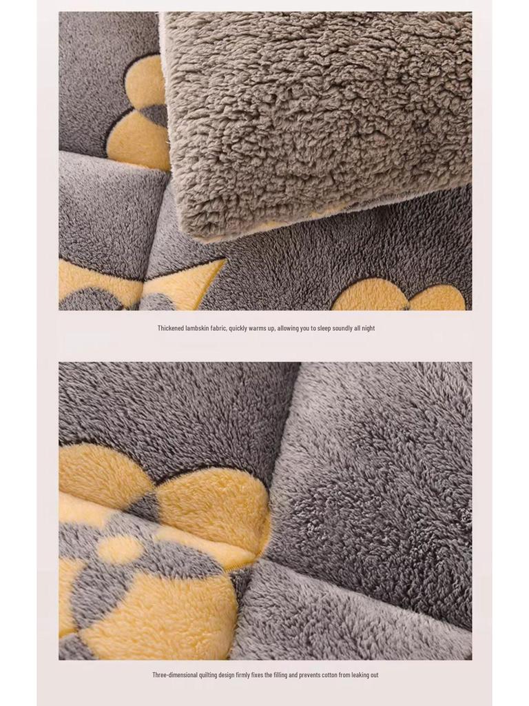Thickened Lambswool & Velvet Quilt - Winter/Spring Dormitory Bedding