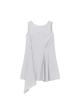 Miseki Seoul Billow Sheer Sleeveless One Piece Silver Gray