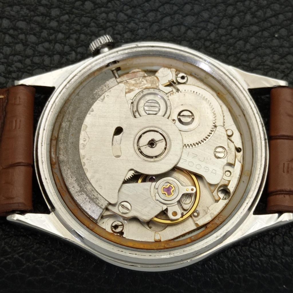 SEIKO 5 AUTOMATIC 7009A VINTAGE JAPAN MENS SILVER COLOR DIAL WATCH a701626-5 R206c-a701626