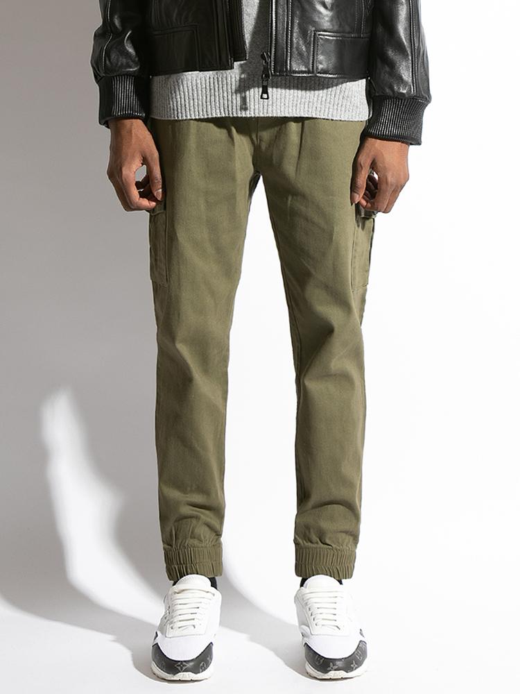 Seuteulaikeu Str Relax Cargo Jogger Pants (Khaki)