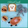 Brotdieb Plüschtier Schlüsselanhänger mit niedlichem Cartoon-Design für Kinder und Sammler