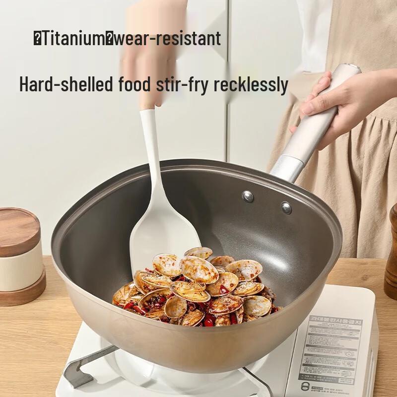 Wutuo Titan Keramik Antihaft Quadratischer Wok