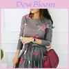 Premium Quality Fashion Women Long Sleeve Bodycon Casual Party Evening Mini Dress