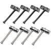 Saddles de Corda de Fixação Duráveis para Ponte Roller de Baixo Elétrico Peças de Reposição para Guitarra Baixo