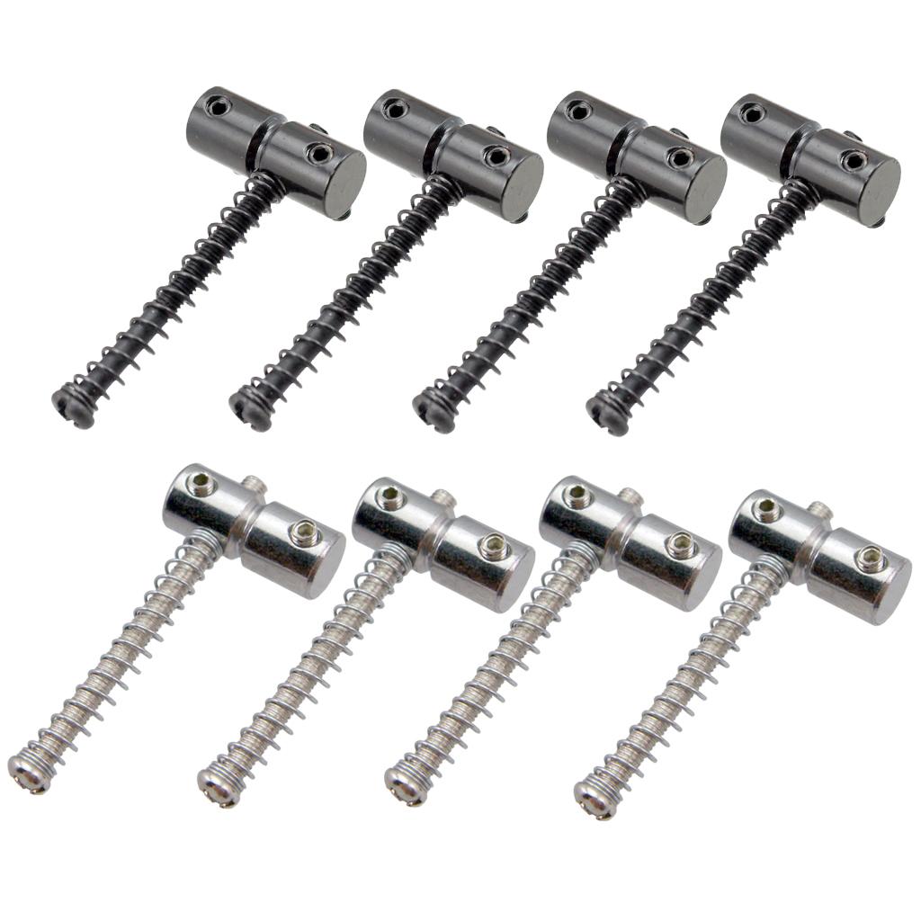 Saddles de Corda de Fixação Duráveis para Ponte Roller de Baixo Elétrico Peças de Reposição para Guitarra Baixo