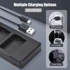 Camera NP FW50 Battery Charger Kit with 2 Slot Battery Charger + 2pcs NP FW50 Batteries 7.4V 2000mAh USB Charging Cable