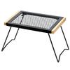 BUNDOK IR Table BD-164 Mesh, Folding Camp Table, Black, 52x30x29cm